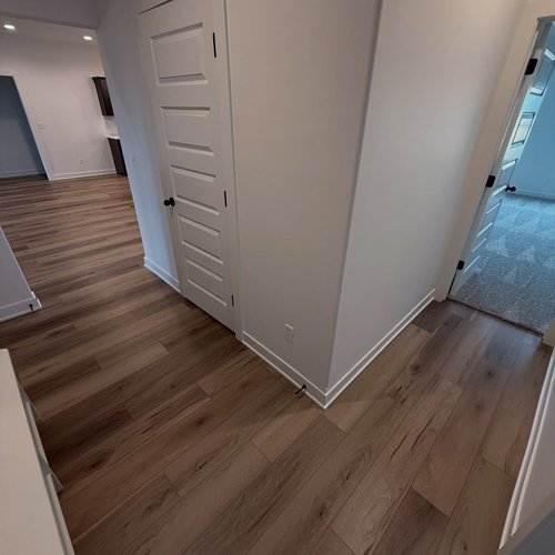 Hallway of Luxury Vinyl Flooring Project